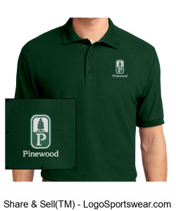 Classic Pinewood Mens Pine Polo Design Zoom